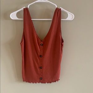 Orange/ Red Tank Top